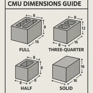 CMU Dimensions Guide