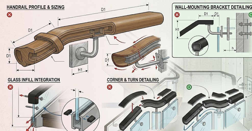 Common Mistakes in Handrail Detailing