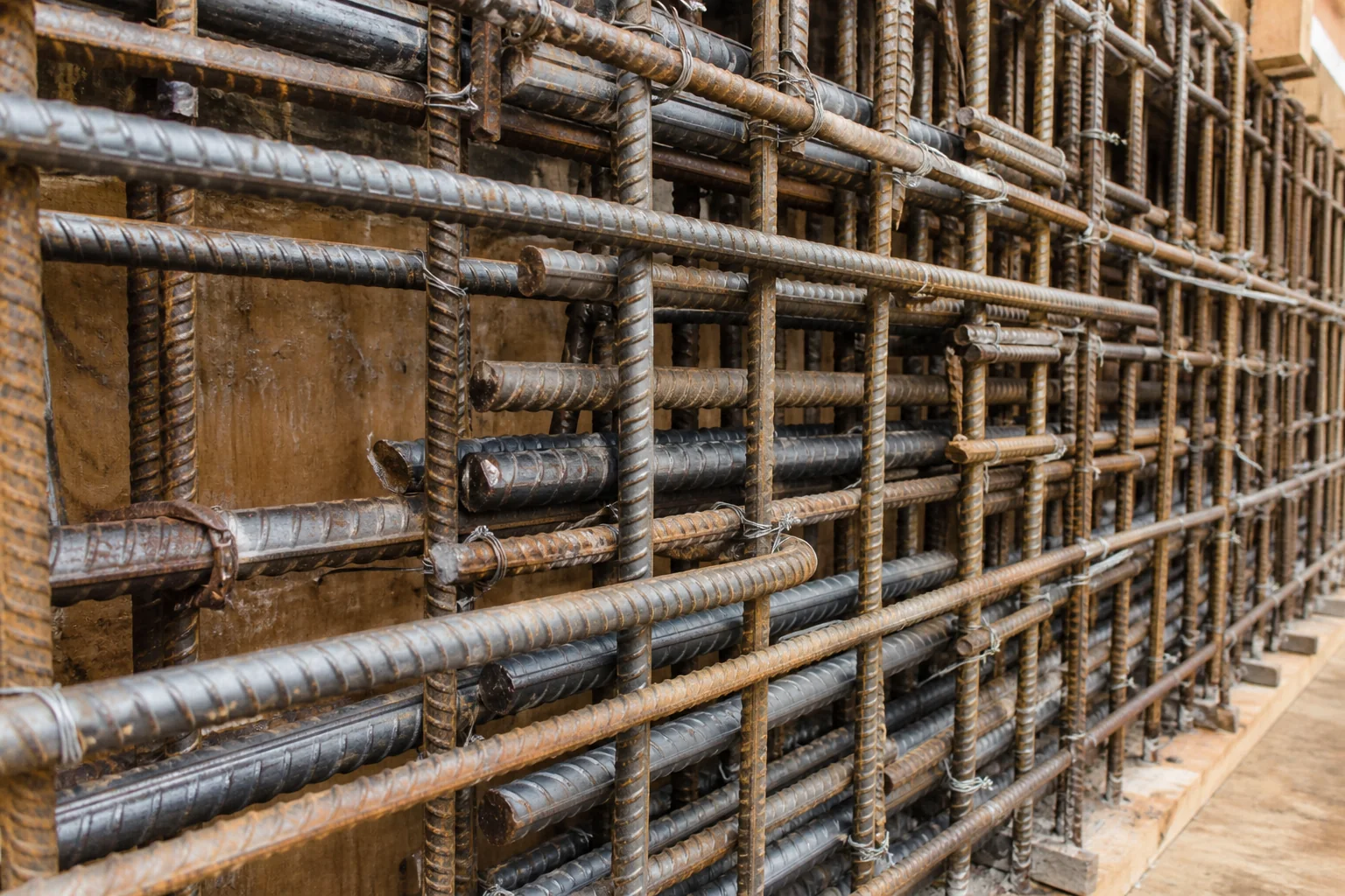 Congested rebar lap-splice zone with limited space for concrete flow